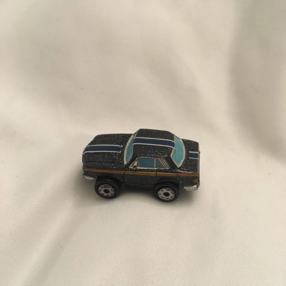 Micro Machines Galoob Mercedes with Stripes and Sparkle in the Paint Blue Grey - Picture 1 of 7